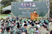 Wakil Panglima TNI Dampingi Menhan RI Salat Iduladha Bersama Prajurit dan Masyarakat di Papua Barat
