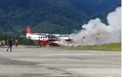 Kapolres Puncak: Pesawat Amole Air Terbakar di Bandara Amingga Ilaga Papua Tengah