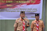 Dandim 1710/Mimika Pimpin Upacara Pembukaan Persami Pramuka Saka Wira Kartika