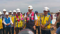 Pembangunan Tol Semarang-Demak Pakai 7,3 Juta Bambu, AHY: Mengatasi Kemacetan & Rob