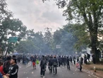 Massa Aksi Mahasiswa di DPRD Jabar Bubar, Sempat Diwarnai Lemparan Petasan