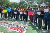 Jurnalis Bekasi Menggelar Aksi Demonstrasi Tolak Intimidasi Polisi