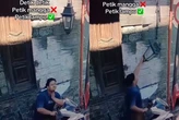 Viral Pria Curi Lampu Dekorasi Kota Lama, Aksi Terekam CCTV
