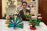 Bunga Lego Karya Perempuan Surabaya Ini Jadi Tren Hadiah Kekinian
