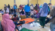 Ratusan Pelajar Cipongkor Keracunan Lagi Paket MBG, Kondisi Puskesmas Kaos