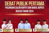 Malam Ini 3 Calon Bupati Bekasi Siap Adu Gagasan di Debat Perdana Pilkada 2024