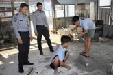 Warga Binaan Lapas Banjarmasin Diajarkan Produksi Batako