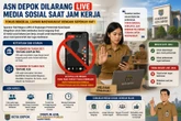 Fokus Layani Masyarakat, ASN Depok Diminta Tidak Live Streaming Medsos saat Jam Kerja