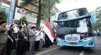 Ratusan Jemaah Calhaj Asal Depok Berangkat ke Tanah Suci, Kemenag: Kami Lepas Dengan Doa