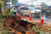 Pemkot Jaksel Targetkan Perbaikan Jalan Amblas Lenteng Agung Rampung 2 Minggu