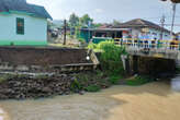 Hujan Lebat, Talud Sungai Celeng Bantul Ambruk