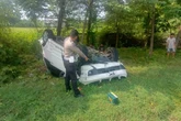 Toyota Rush Ditabrak Porsche Hingga Terbalik di Tol Sidoarjo, 6 Orang Luka-Luka