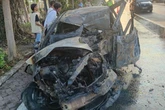 Honda Jazz Kecelakaan Berujung Terbakar Tewaskan 2 Orang Diduga Karena Pengaruh Alkohol
