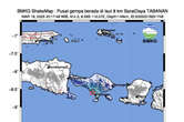 Gempa 4,3 SR Mengguncang Tabanan Bali, Bumi Sekian Detik Bergetar