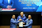 Demokrat Serahkan Tiket Cagub Riau kepada Kakak M Nazaruddin