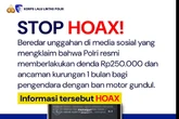 Polri Pastikan Denda Rp 250 Ribu untuk Ban Gundul Hoaks