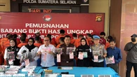 Polda Sumsel Bongkar 20 Kasus Narkoba, Ribuan Gram Sabu-Sabu dan Ekstasi Dimusnahkan