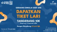 Menabung Sambil Bersiap Berlari, bank bjb Ajak Masyarakat Ramaikan Tangerang 10K