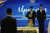 Menteri Agus Lantik Komjen Rudi sebagai Irjen Kemenimipas