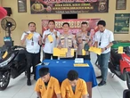 Polisi Bekuk 2 Pencuri Motor yang Lebih 20 Kali Beraksi di Pelambang, Sita Senpi hingga Narkoba