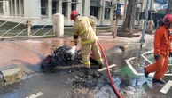 Motor Hangus Terbakar di Jalan Panglima Sudirman Surabaya, Ini Penyebabnya