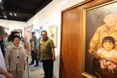 Tinjau Pameran Mata Hati Soekarno, Megawati Bernostalgia Lihat Lukisan Agus Noor