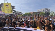 Ribuan Warga dari TNTN Gelar Demo di Depan Kantor Gubernur Riau, Ini Tuntutan Mereka