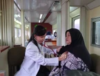 Seperti Rumah Sakit Berjalan, Kereta Api Klinik Berikan Layanan Kesehatan Gratis di Stasiun Serang