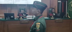 Gegara Tembak Polisi & Kelola Perjudian, Kopda Bazarsya Dituntut Hukuman Mati