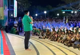 Apel Patriot Ketahanan Pangan, Ansor-Banser Berselawat Bersama Ribuan Warga Siak