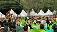 Lepas Peserta PKB Run Fest 5K 2025 di GBK, Cak Imin: Pokoknya Bahagia