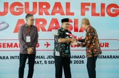 Wagub Jateng Lepas Penerbangan Perdana Semarang-Kuala Lumpur