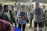 Menhan dan Menkeu Sri Mulyani Pakai Rompi Antipeluru ke Lokasi Rawan Konflik Papua, Lihat