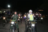 Ciptakan Ketertiban dan Keamanan, Kapolres Banyuasin - Dandim Gelar Patroli