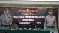 180 Personel Polda Sumsel Ikuti Pelatihan Penanganan Karhutla