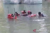 Detik-Detik Pemotor Kecelakaan dan Tercebur ke Sungai, Innalillahi