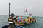 KKP Tangkap Kapal Berbendera Malaysia yang Curi Ikan di Selat Malaka