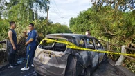 Mobil Terbakar di Jembatan Parit 23 Inhil, 2 Penumpang Luka Serius