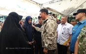Dirut ASABRI Dampingi Menhan ke Rumah Duka Prajurit TNI yang Gugur