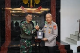 Kapolda Banten Mendatangi Markas Kopassus dan Pangkalan AL