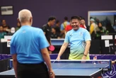 Herman Deru Silaturahmi lewat Tenis Meja di PORNAS XVII KORPRI