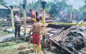 4 Rumah Warga di Rohil Terbakar, Rp 500 Juta Melayang