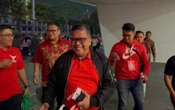 Hasto dan Tokoh Penting TPN Ganjar-Mahfud Menonton Final Liga Kampung