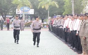 Mengawali Operasi Pengamanan Pilkada 2024, Polres Siak Menggelar Pasukan dan Deklarasikan Netralitas