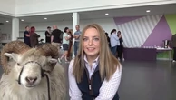 GCSE student brings along unusual ‘best friend’ to pick up results