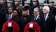 Keir Starmer and Kemi Badenoch join Remembrance Sunday service