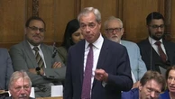 ‘Will you shut up’: Farage’s anti-Macron speech drowned out