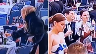 Guests grabs wine and champagne after WHCA dinner shooting