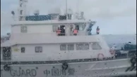 Chinese coastguard blasts Philippines research ship with water cannon