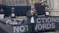 Steve Coogan reads out names of children killed in Gaza at vigil